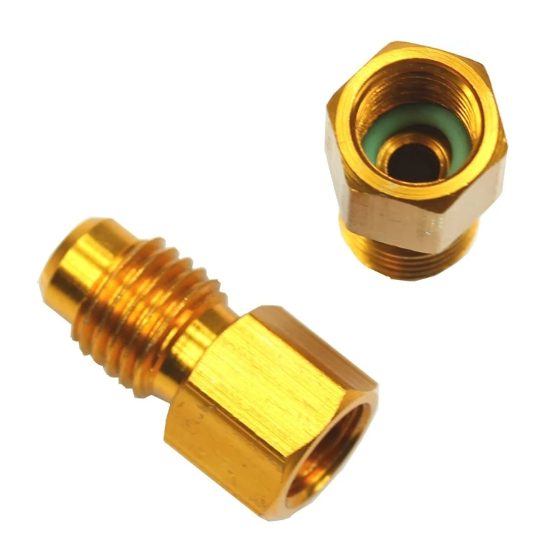 R134A адаптеры бак хладагента/вакуумный насос 1/4 &quotACME Female 1/2&quot Male новые аксессуары