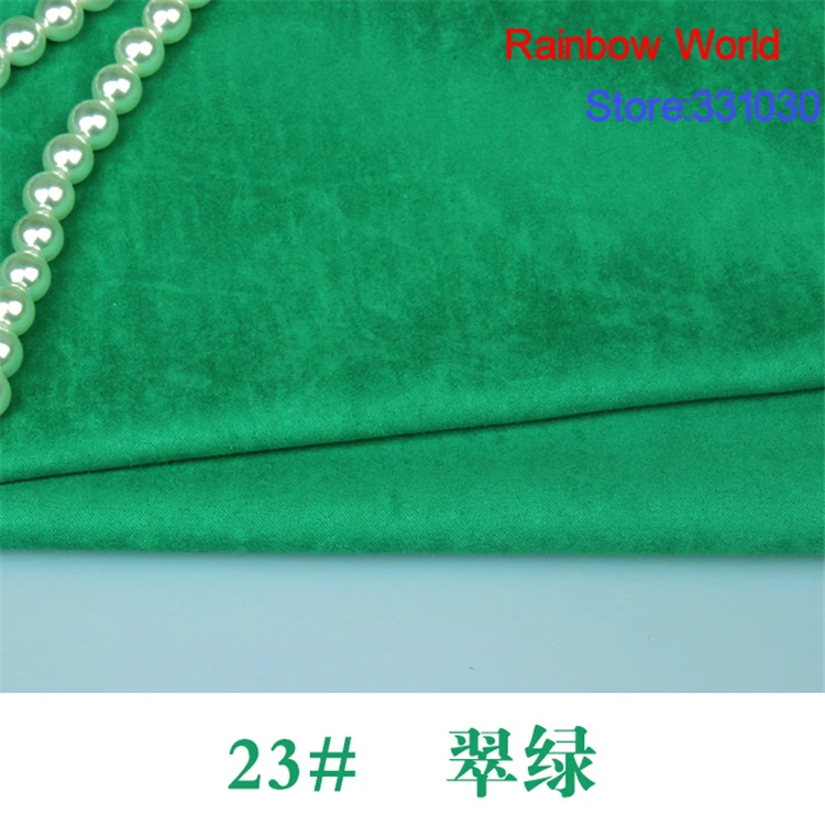23 # зеленая тонкая замшевая ткань для самостоятельного шитья дивана подушки