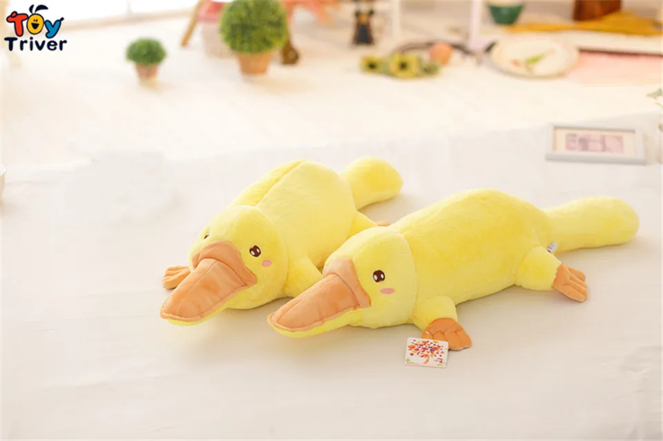 Kawaii Platypus Duckbill желтая утка плюшевая игрушка тройник чучела животных кукла детские