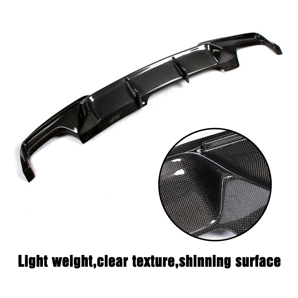 5 серии Реальные углеродного волокна задний бампер диффузор спойлер для BMW F10 M Sport