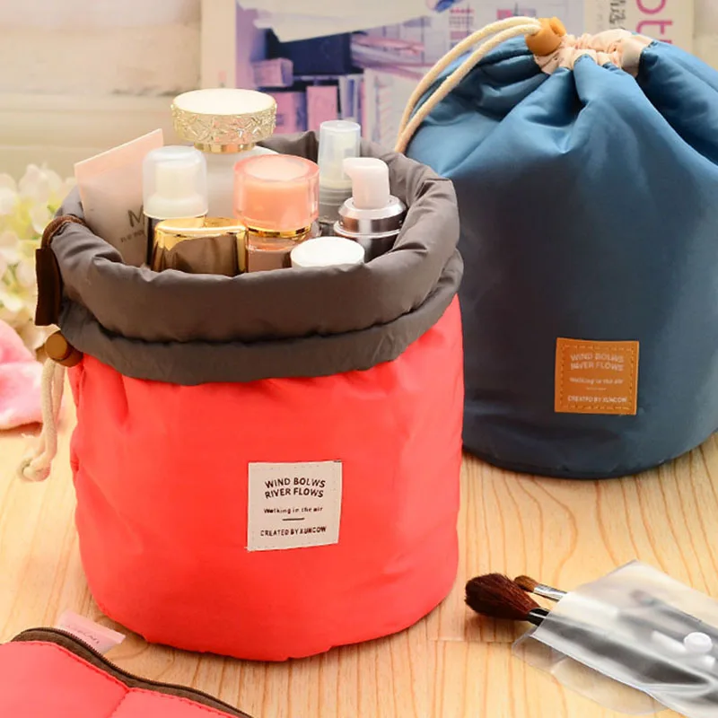 

Do Not Miss Drop Ship 2019 New Round Women Makeup Bag Travel Make Up Organizer Cosmetic Bag Female Storage Toiletry Kit Case