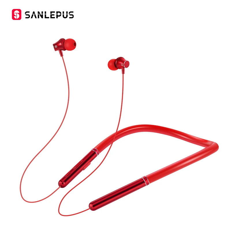 Q30 red SANLEPUS беспроводные Bluetooth наушники Спортивная гарнитура HiFi стерео Внутриканальные наушники для телефонов Xiaomi iPhone samsung - Цвет: Q30 red