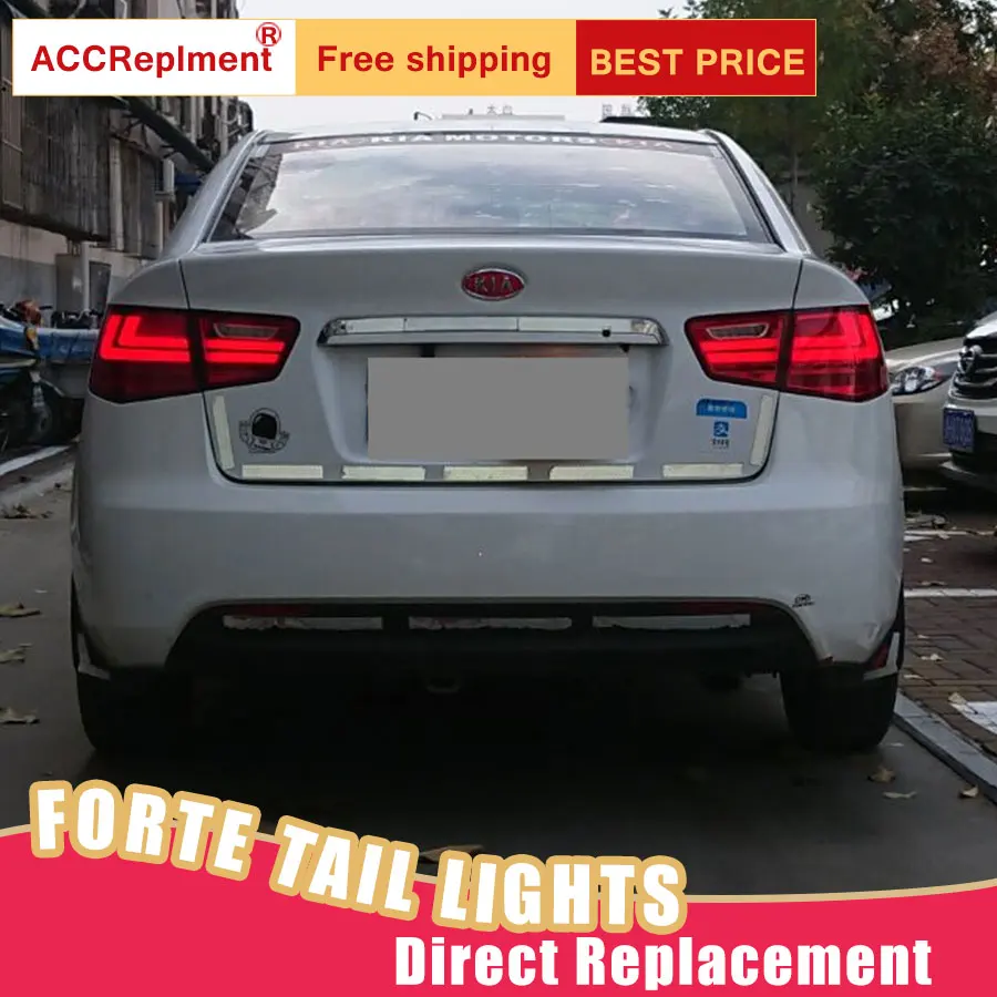 Автомобильный Стайлинг светодиодный задний фонарь для Kia Forte светильник s 2010 2013 DRL