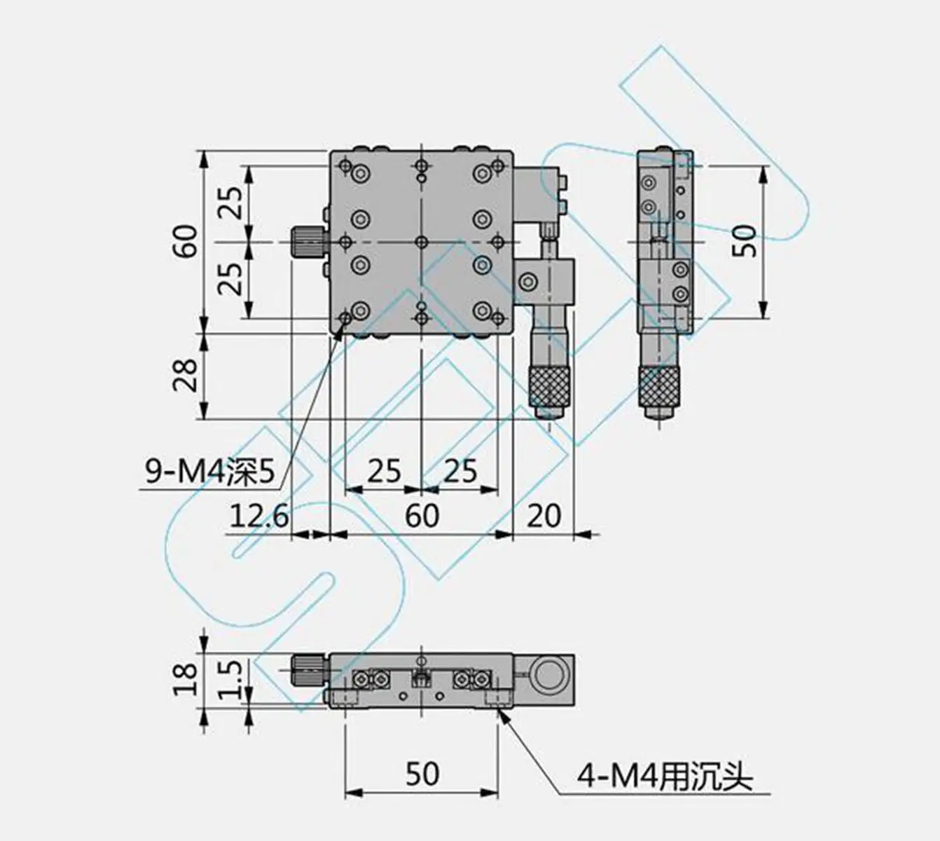 Роликовый подшипник xaxis60 x 60 мм для автоматизации печати|Линейные направляющие| |