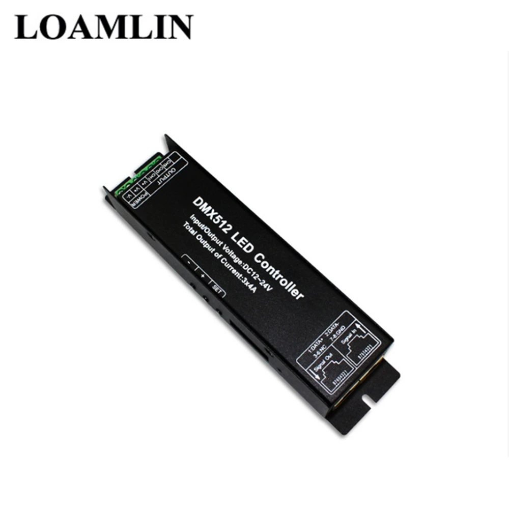 4 канальный декодер DMX 512 Rgbw фотолампа контроллер светодиодной ленты DMX512 драйвер