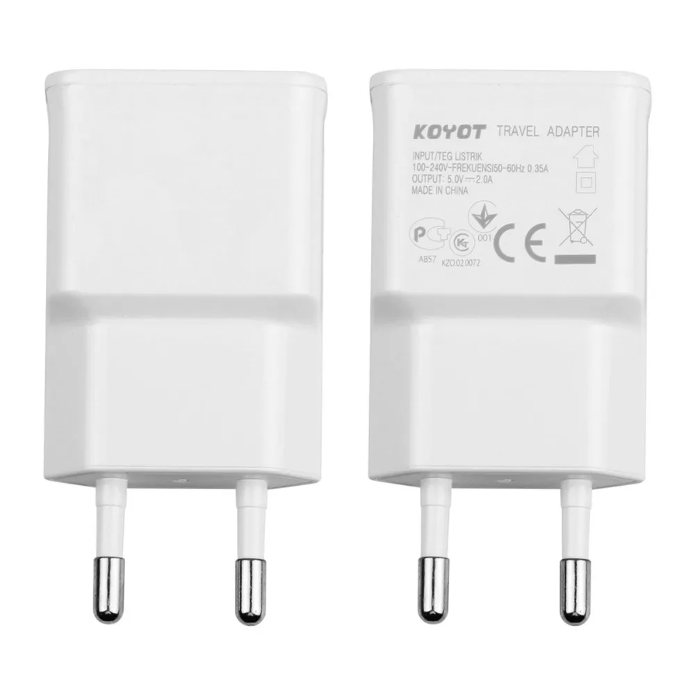 

KOYOT EU plug Adapter 5V 2A EU USB Wall Charger Mobile phone fast charger Charging for Galaxy S5 Note4 N9000 For iphone 7 7plus