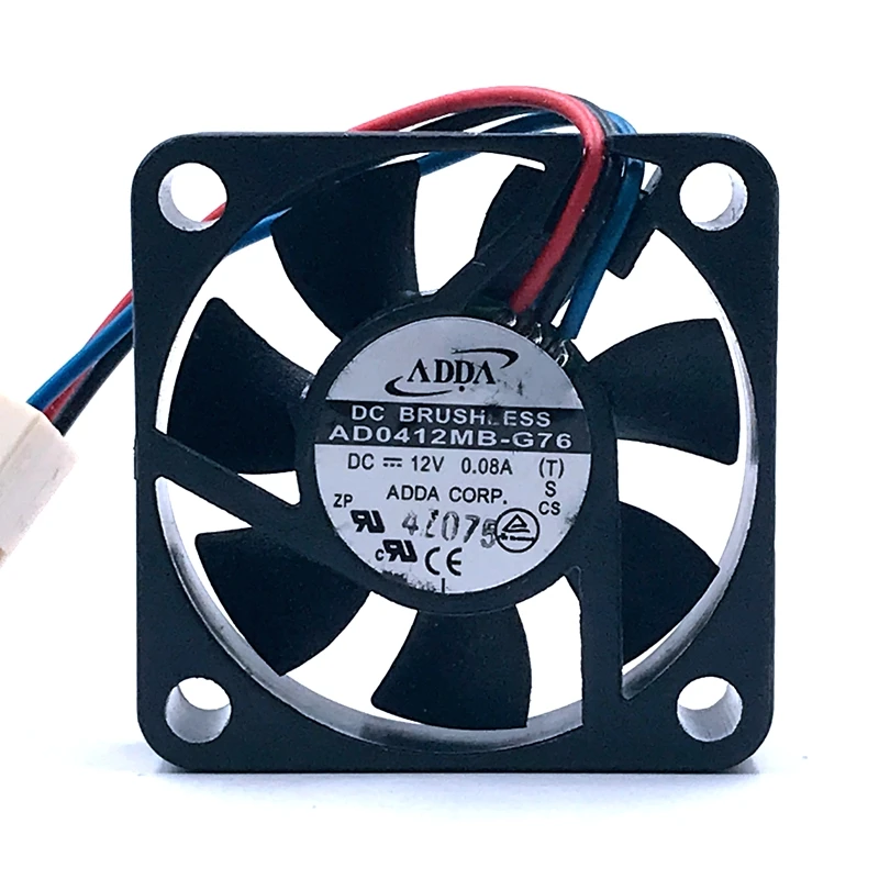 10 шт. для ADDA AD0412MB G76 4010 40 мм DC 12 В 0.08A Ультра тихий вентилятор двойной