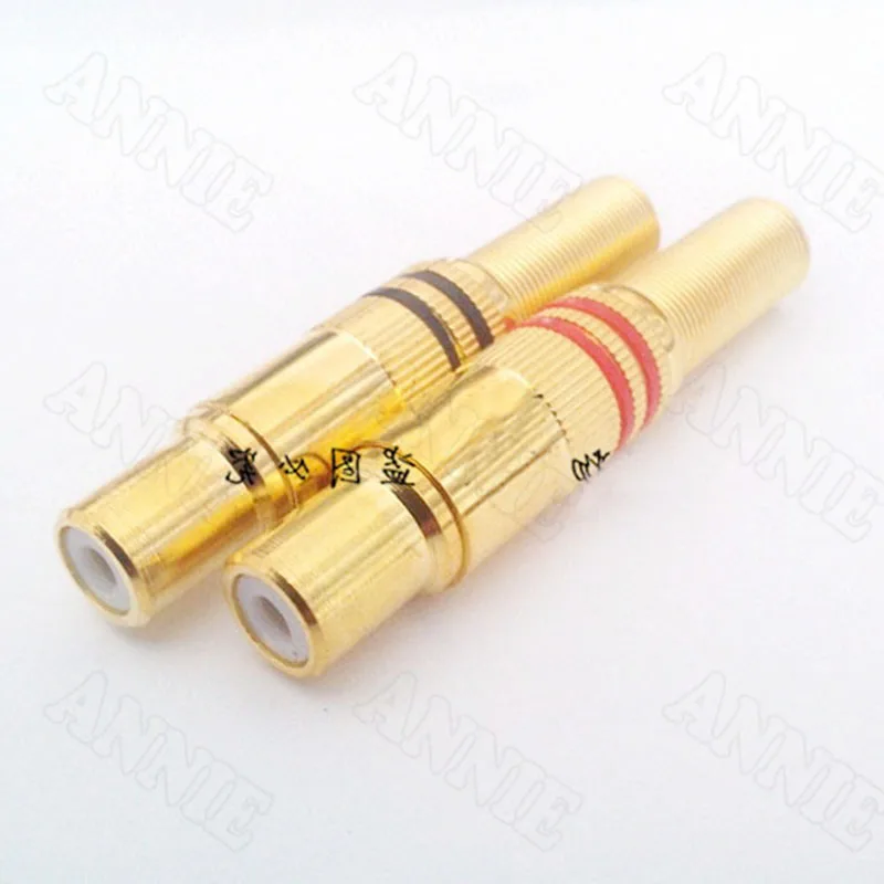 10 шт./лот AV Проводная розетка RCA гнездо для сварки аудио и видео удлинитель|jack