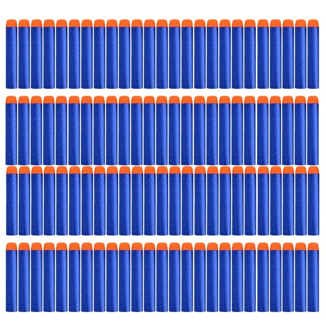 Мягкие Nerf пули 100/50 шт полые отверстия головы 7,2 см Запасной комплект для Дартс Игрушечный Пистолет пули для Nerf комплект бластеров Рождественский подарок для детей