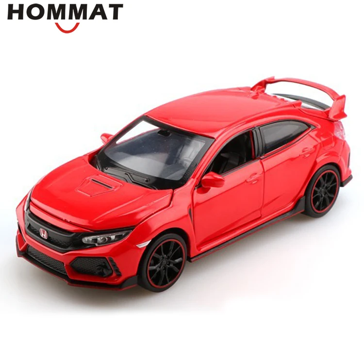 Hommate моделирование 1/32 масштаб Honda Civic Тип R модель машины из сплава 1:32 литье под давлением Автомобили Модель Автомобильные Игрушки транспортные средства игрушки для детей Подарки