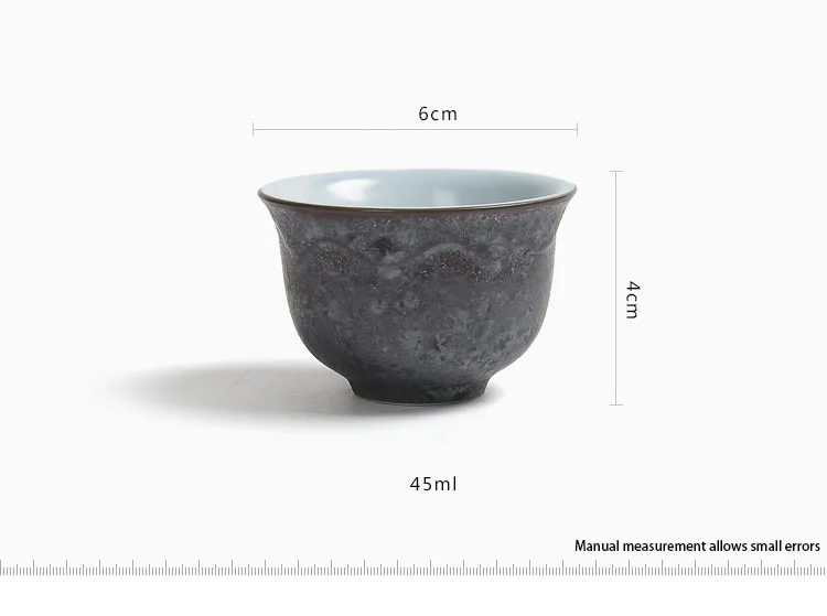 BENEWOTER Handmade Japan Ceramic Rough Pottery and Porcelain Teacup Kung Fu Tea Set Cup Drinkware Home Office Decor Ornament | Дом и сад