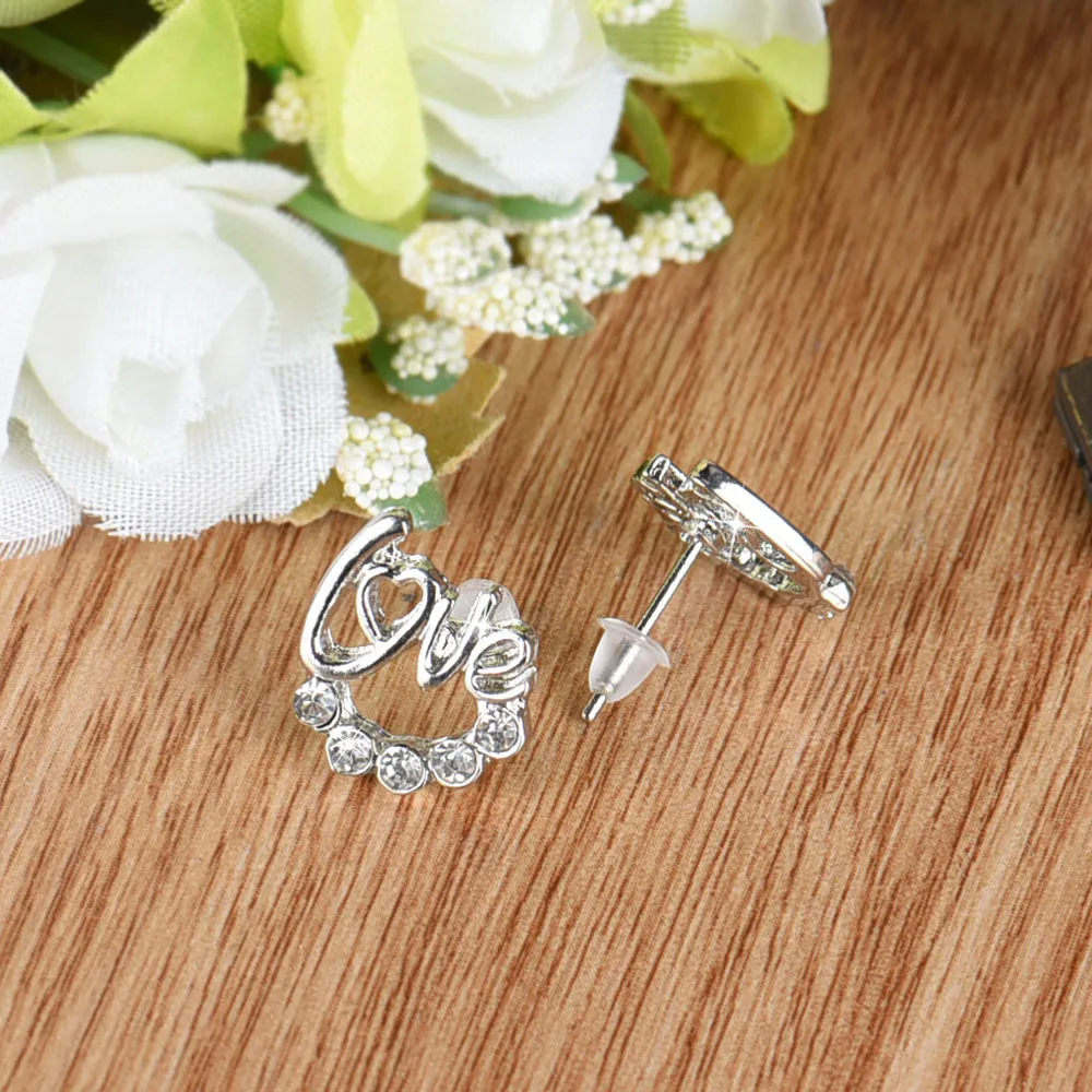 Tooayk earrings 1 Pair Women Lady Elegant Crystal Rhinestone Ear Stud Earrings Fashion boucle d'oreille femme 2018 earings P# |