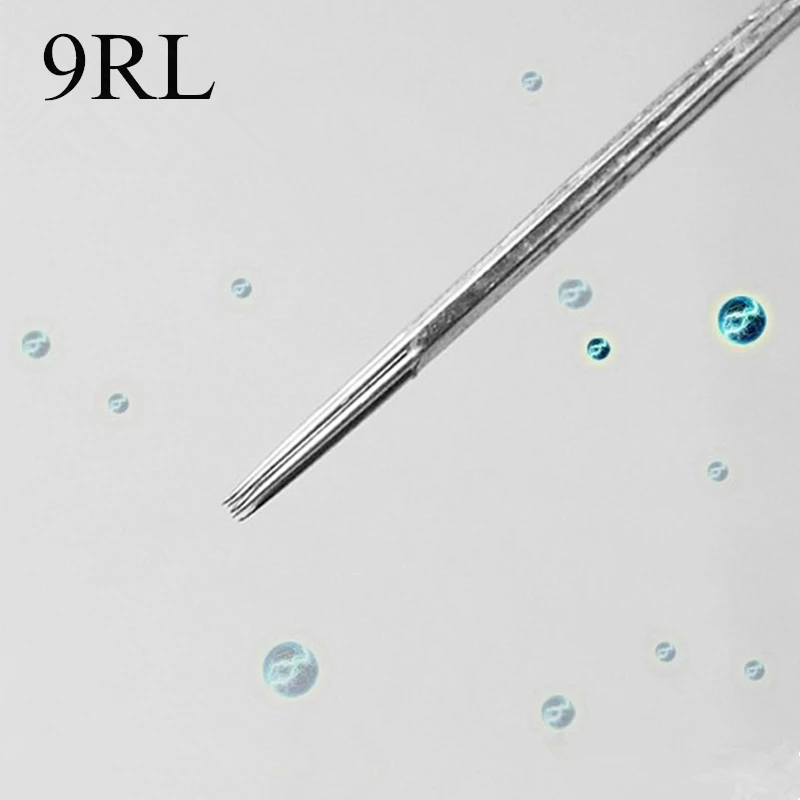 

Box Of 50pcs Disposable Sterilized 9RL Tattoo Needles (9 Round Liner) Wholesale Supply