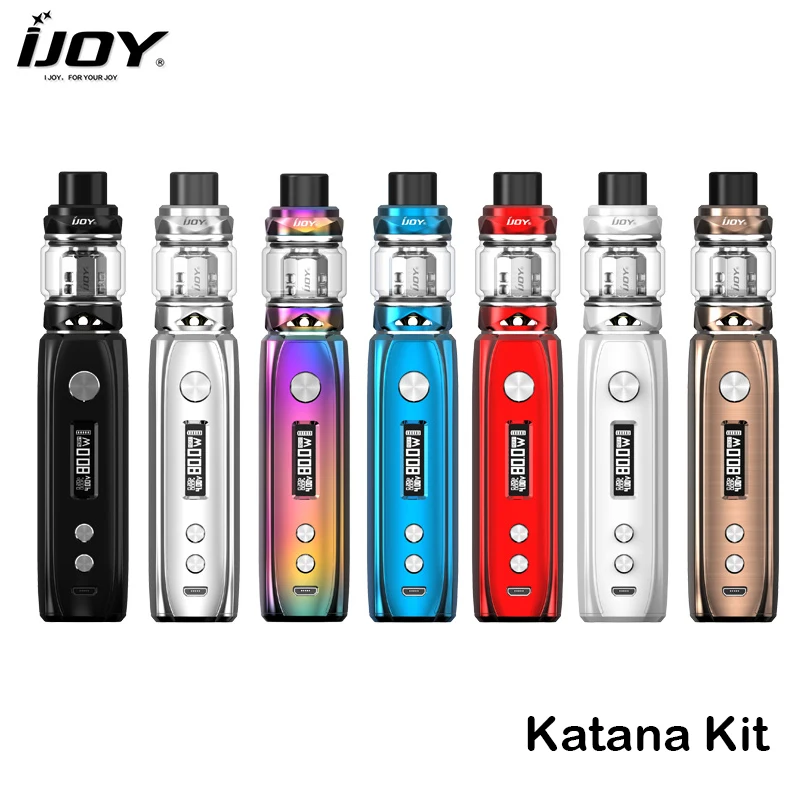 Оригинал iJOY Катана комплект UNI коробка мод Vape 3000 мАч батарея с SUBOHM танк