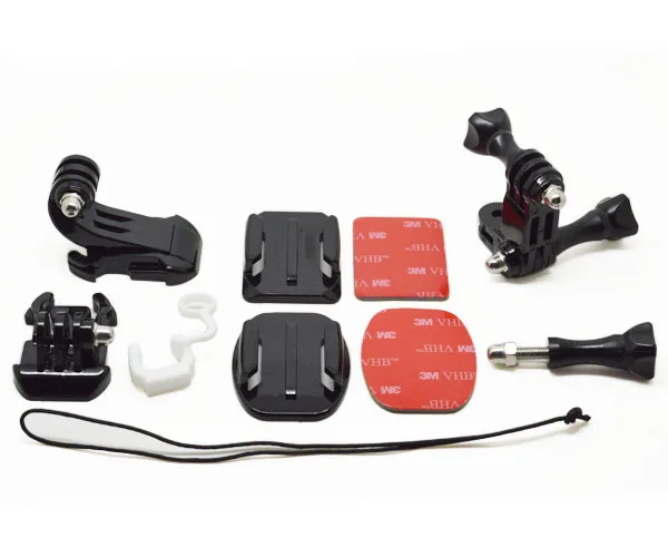 Набор клейких принадлежностей для GoPro комплект креплений J-Hook Buckle Go pro SJ4000 SJ5000 SJCAM