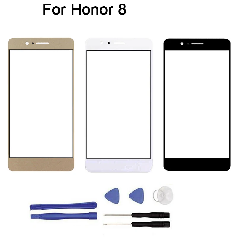 

10pcs/lot New Touch screen For Huawei Honor 8 5.2" touch Screen Digitizer Front Glass Touch Panel Replacement+tool