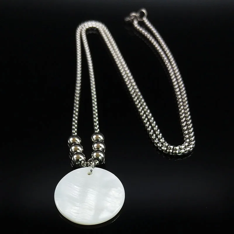 2021 модное ожерелье из нержавеющей стали в виде совы и ракушек для женщин