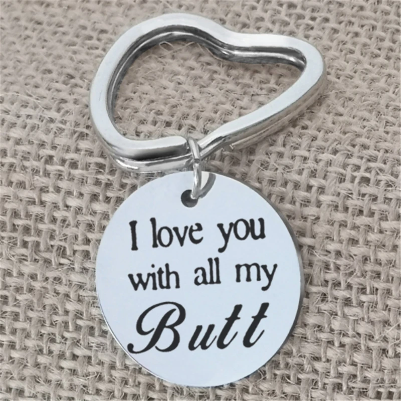 Новые модные стильные креативные брелоки с надписью и выгравированной I LOVE YOU