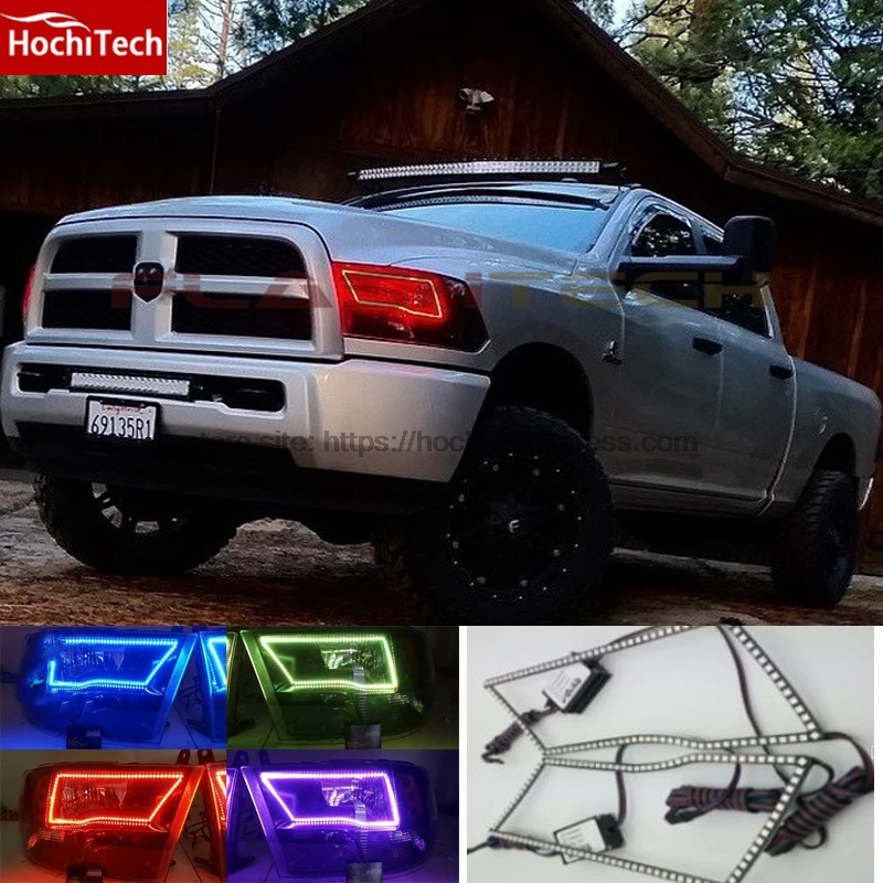 HochiTech RGB многоцветный светодиодный ангельские глазки комплект колец с ореолом