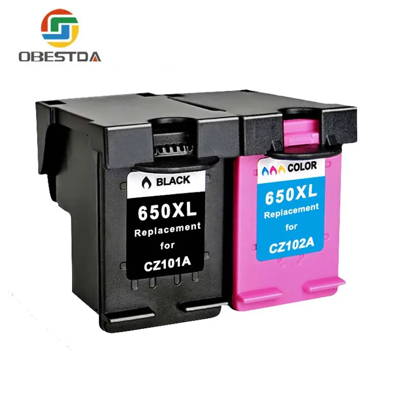 Заправляемый чернильный картридж Obestda 650XL для HP 650 XL Deskjet 1015 1515 2515 2545 2645 3515 3545 4515