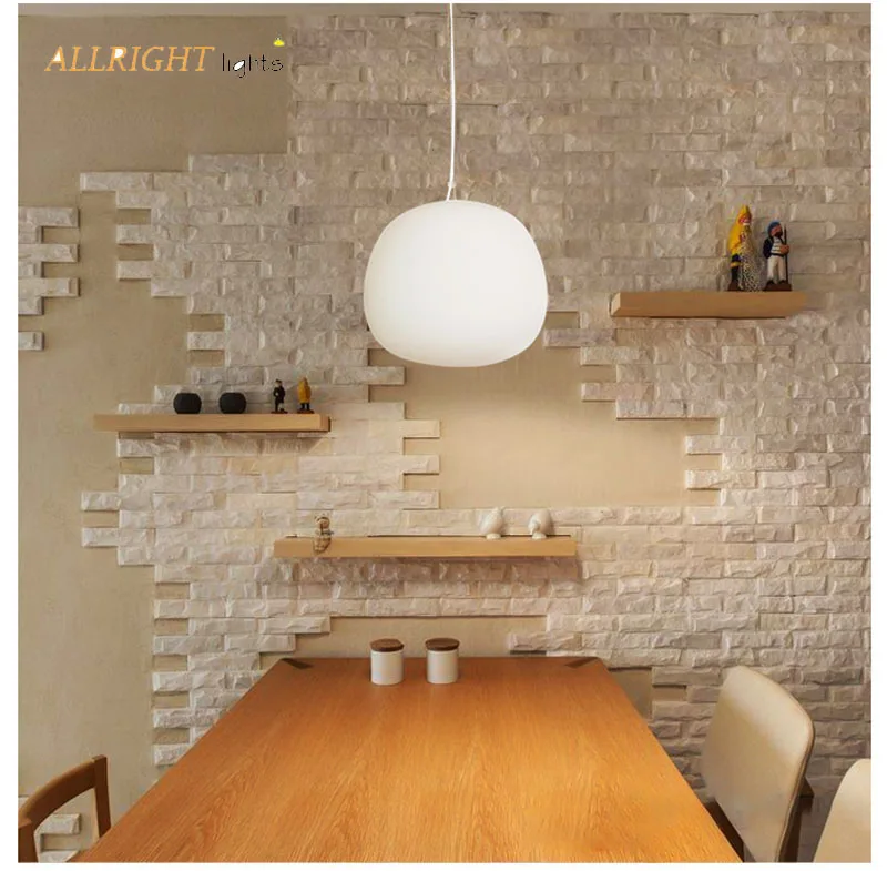 LED Глобальный покрытый стеклянный подвесной светильник с одной головкой