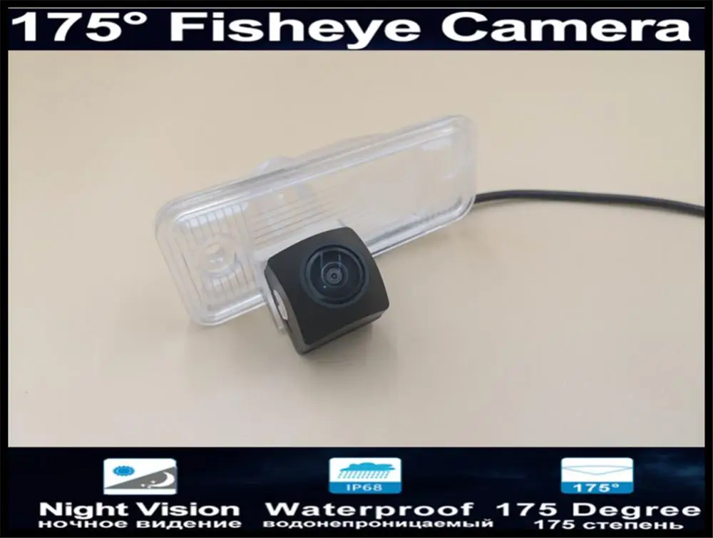 Car Rear view Camera 175 Degree 1080P Fisheye Lens Parking Reverse for Hyundai Santa Fe IX45 XL 2013 2014 2015 | Автомобили и