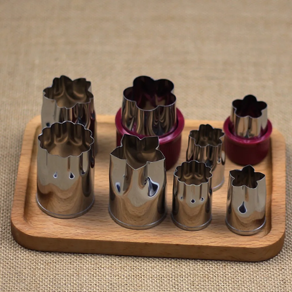 8 шт./компл. кухонные инструменты из нержавеющей стали для резки фруктов и овощей |