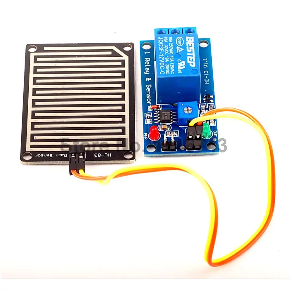 Модуль контроллера дождевых капель 1 шт. 12 В С реле фотолистной влаги|with relay|12v relay