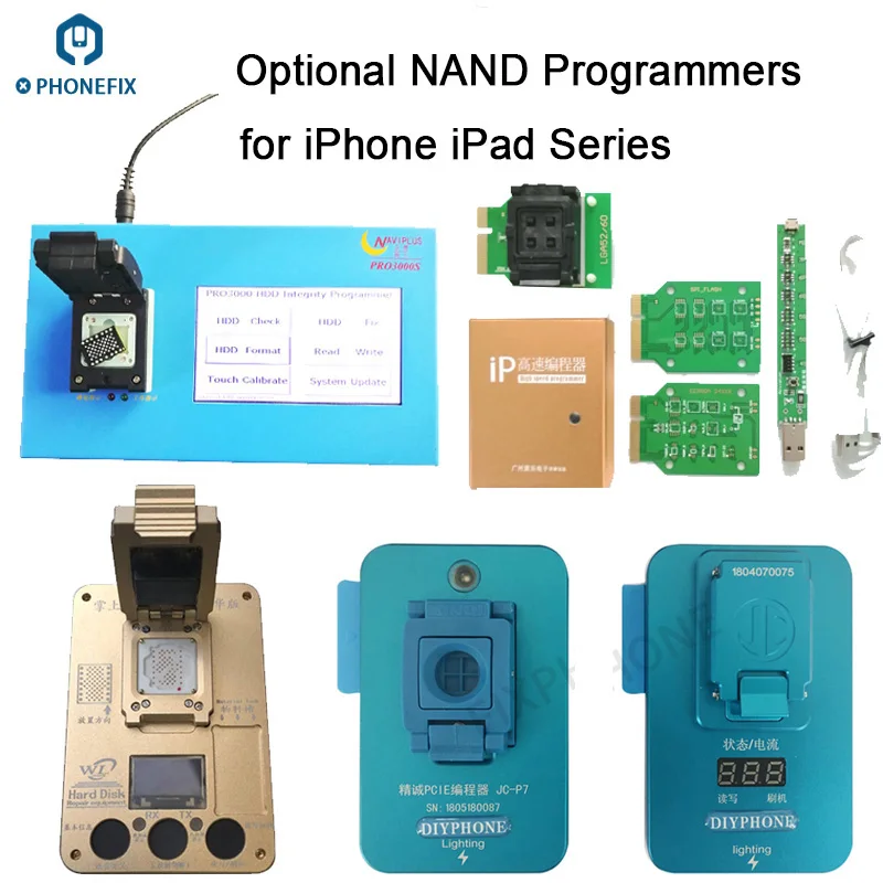 Программатор Naviplus Pro3000S JC Pro1000S P7pro PCIE8 NAND Flash HDD инструмент для чтения и записи iPhone X 8