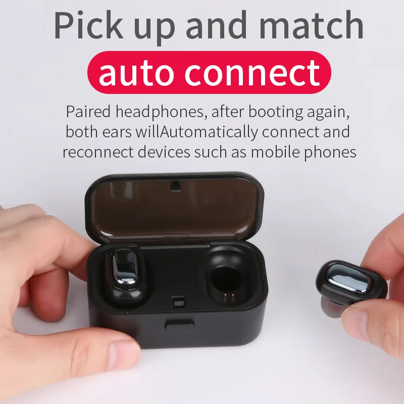 TWS L1 QS1 Mini Dual V4.2 беспроводные наушники Bluetooth 3D стерео звуковые с двойным микрофоном