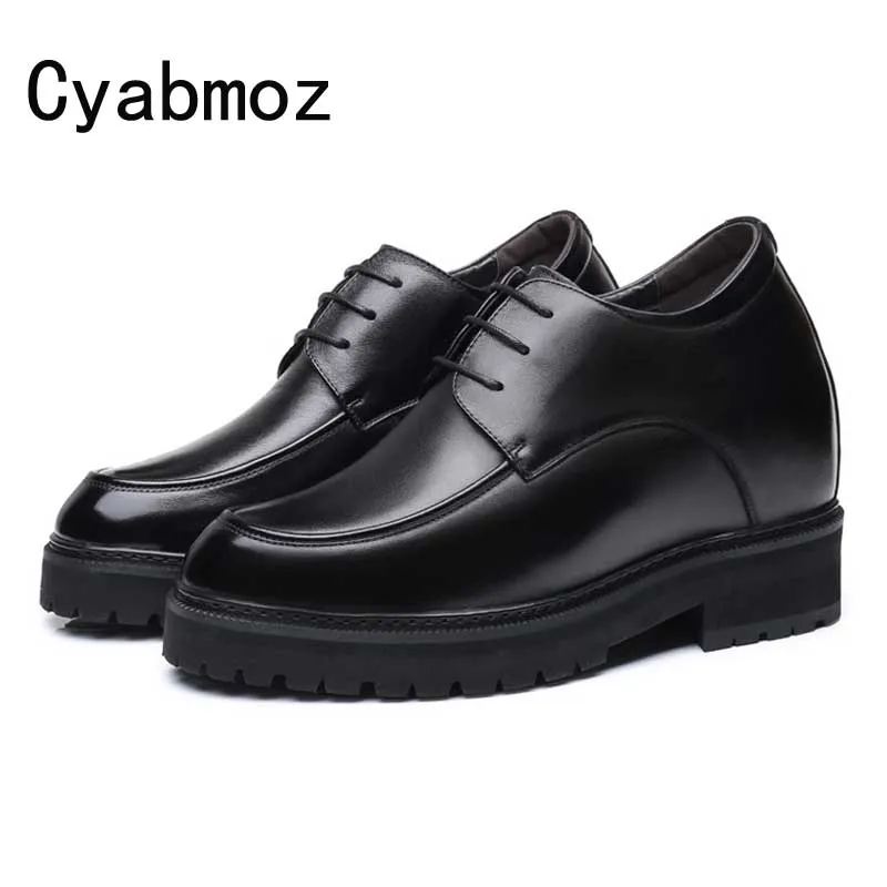 

Extra High 4.7 Inches Classic OxfordS Genuine Leather Height Increasing Elevator Shoes Increase Men's Height 12CM Invisibly Shoe