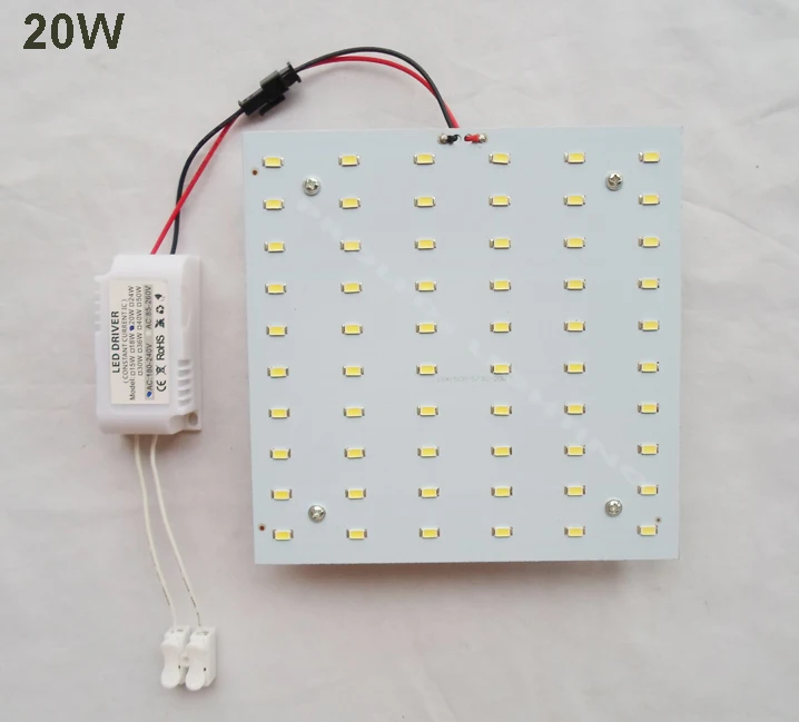 Новое поступление поделки Наборы 5730SMD 20 Вт 30 40 светодиодный Панель Квадратная
