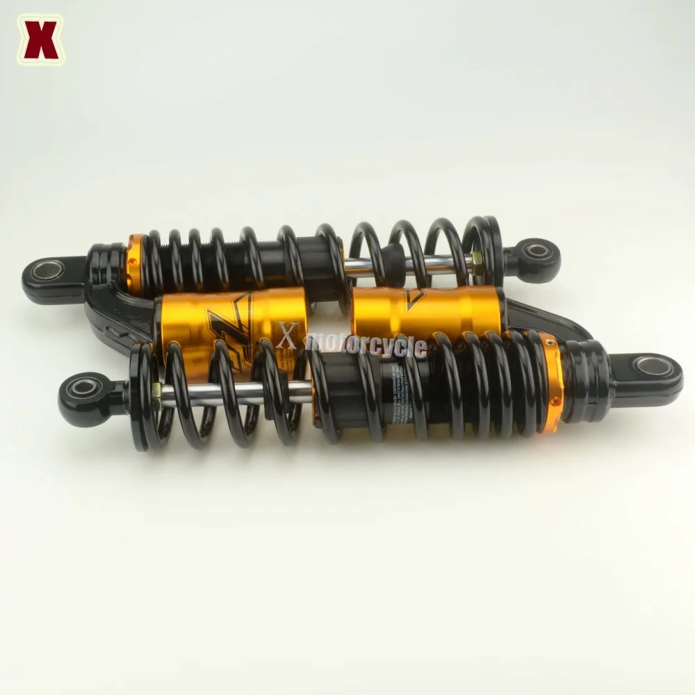 DJ1 мотоциклетные воздушные амортизаторы задней подвески для YAMAHA XJR1200 1994-1997/XJR1300 1998-2010/XJR 400R 1995-2010 - Цвет: Черный