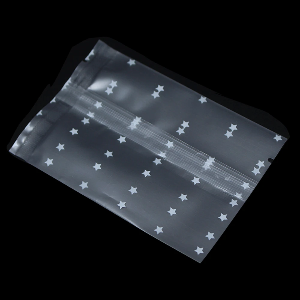 400 шт./лот Матовые прозрачные пакеты для печенья конфет Пластиковые Упаковочные с