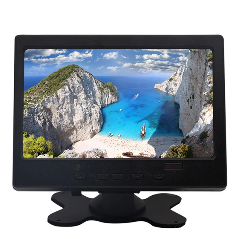 7 дюймов TFT lcd сенсорный монитор для Raspberry Pi HDMI+ VGA+ AV интерфейс дисплей емкостный сенсорный экран модуль Автомобильный резервный обратный - Цвет: 1024x600