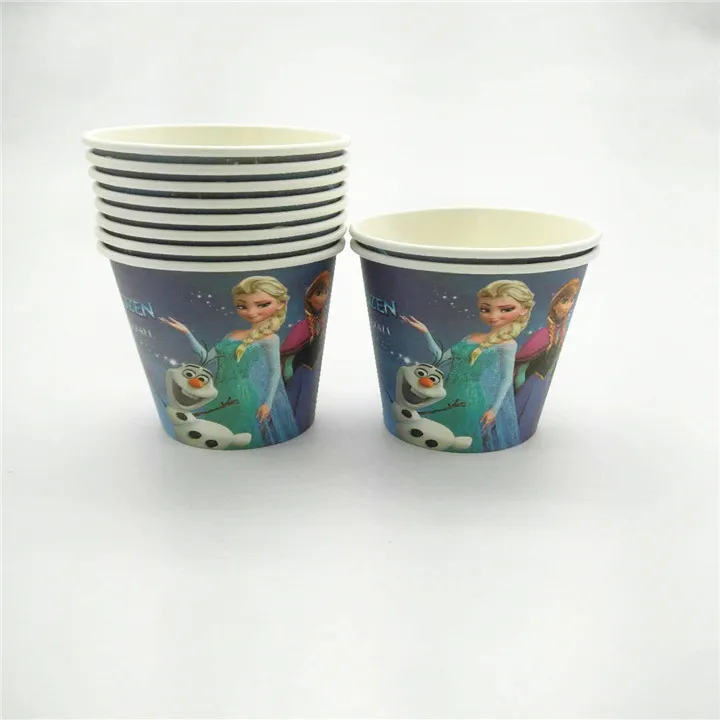 21pcs/lot for 10people event birthday party supplies decorations Snow Queen Frozen Anna disposable set cups plate talecover | Дом и сад