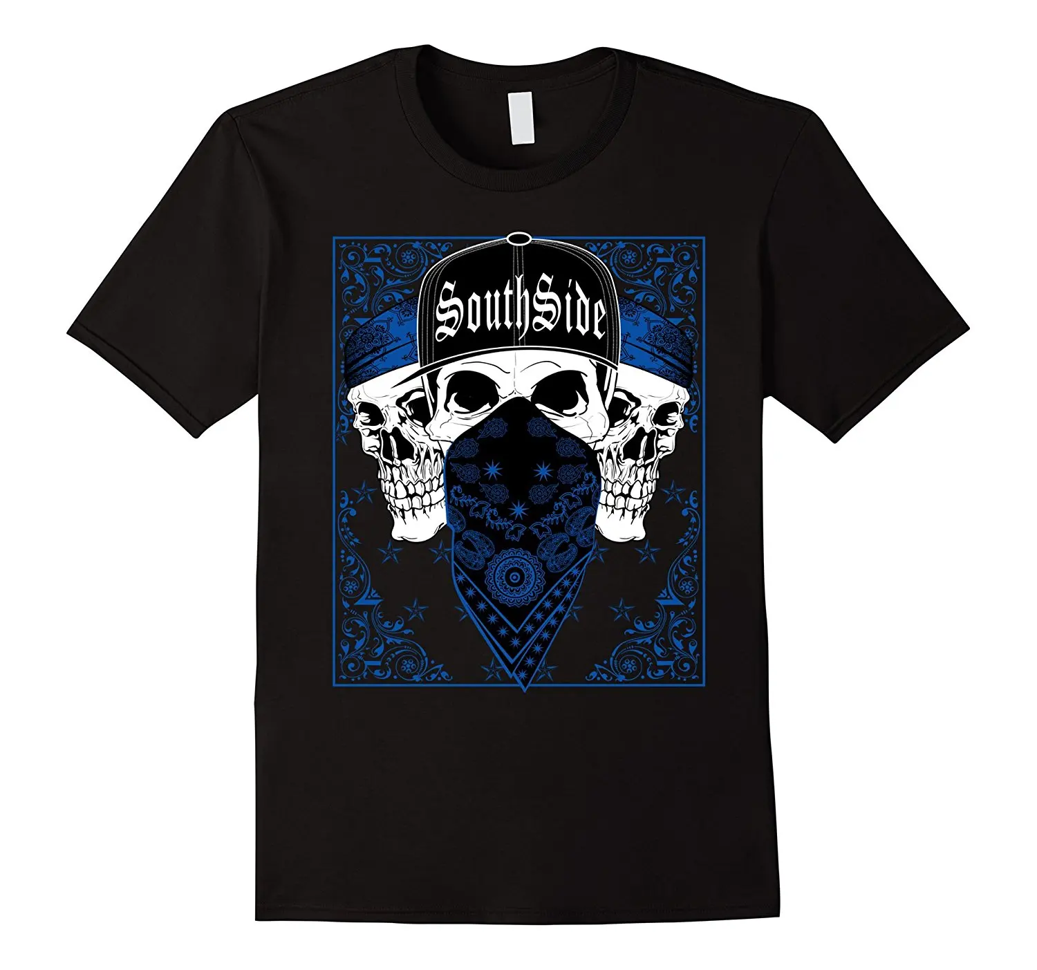 Горячая Распродажа 2019 модная мужская голубая бандана CaliDesign South Side футболка с