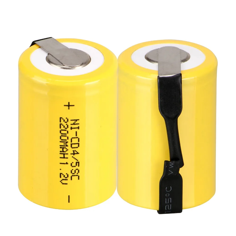 Аккумуляторные батареи Anmas Power 2 16 шт. 1 в 4/5 SC Sub C 2200 мАч Ni CD nicd желтого цвета с