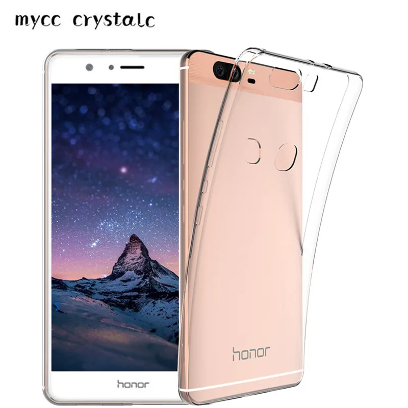 Прозрачный мягкий ТПУ чехол для Huawei Honor V8 5 7 дюйма прозрачный защитный