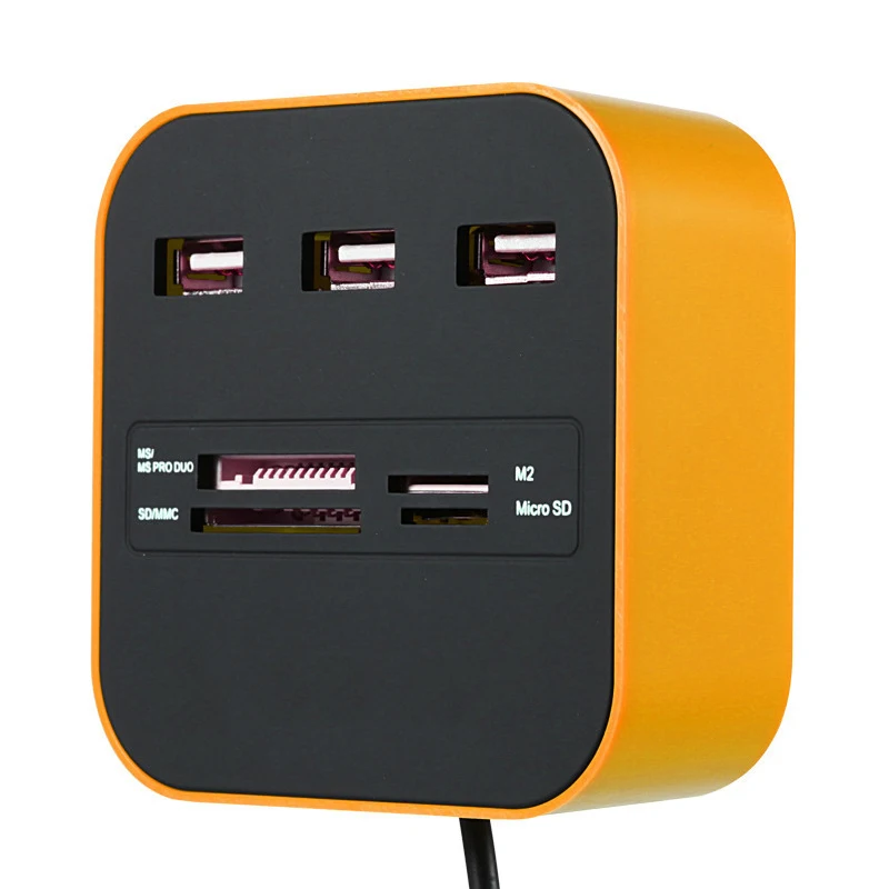 as the picture shows USB кард-ридер расширитель многофункциональный памяти OTG Micro SD TF USB 2,0 кардридер kaartlezer lector de tarjetas lecteur carte sd - Цвет: as the picture shows