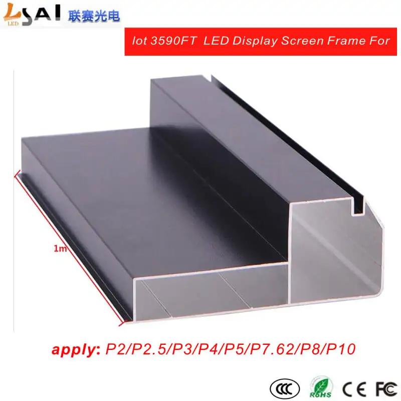 1 meter/pcS 6 м/лот 3590FT светодиодный Экран дисплея рамка костюм для P10/P8/P6/P5/P4 в
