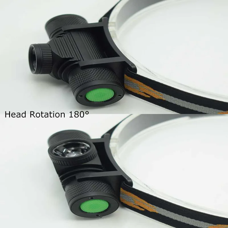 1000LM XM L2 светодиодный налобный фонарь usb зарядка мощный Белый Свет Zoom фонарик на