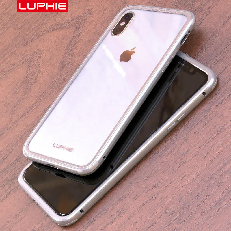 LUPHIE Марка Оригинальный Роскошный Алюминий металлический бампер для iPhone X с