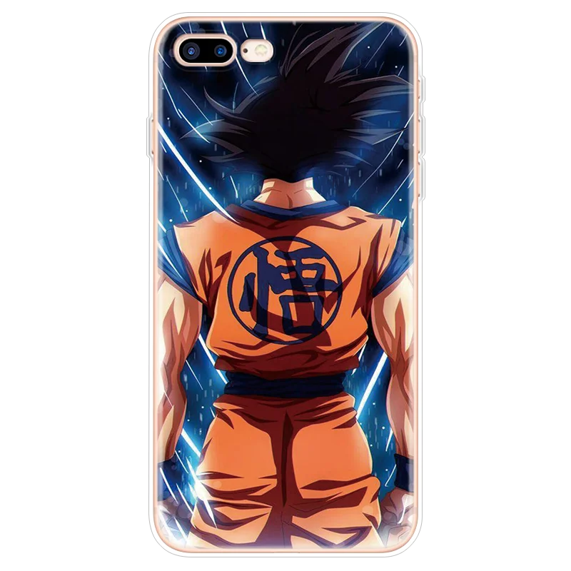 Стильная футболка с изображением персонажей видеоигр Dragon Ball; Dragonball z чехол Гоку для iPhone X XS Max XR 6 6S 7 8 плюс 5 5S 5C 4S из термопластичного полиуретана для iPhone 11 Pro MAX чехол