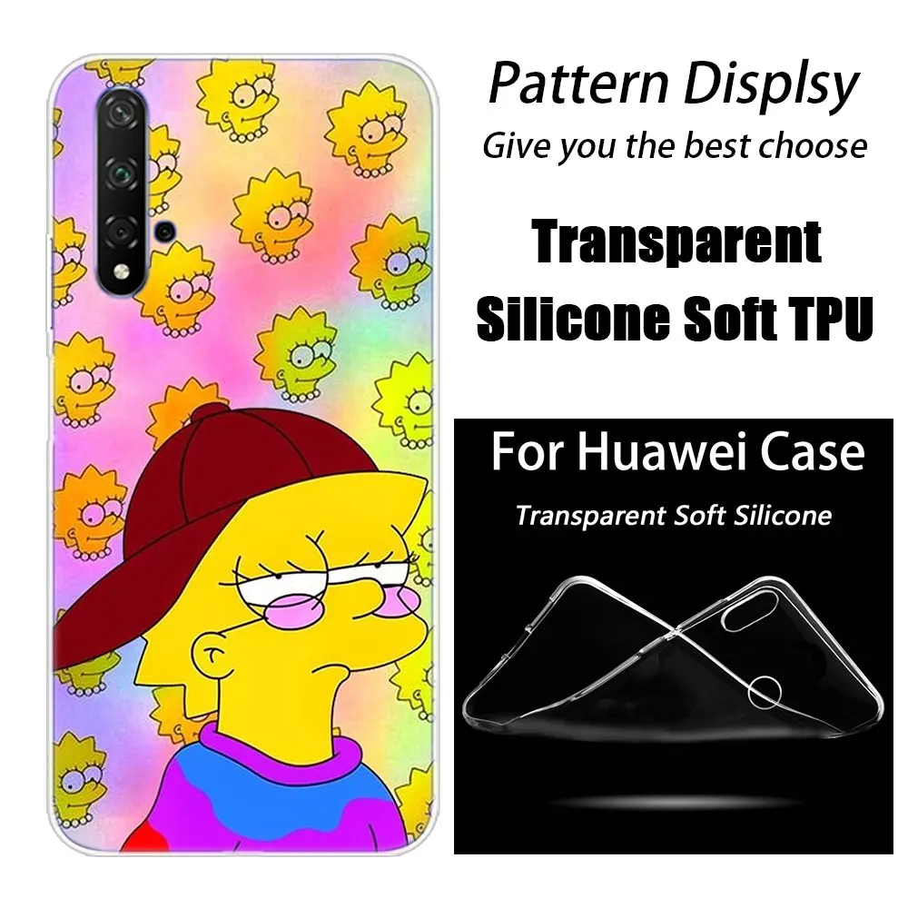 Hot The Simpsons Fashion Soft Silicone Case for Huawei Honor 20 8A 7A Pro 10 9 8 Lite View 20 7S 8S 8X 7X 6X 8C 20i 10i Play TPU