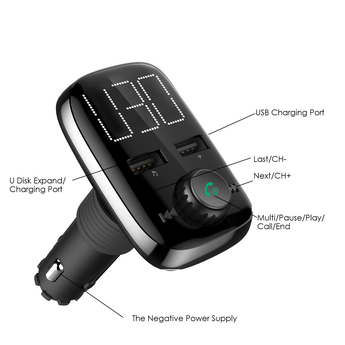 12 24 V BT74 FM передатчик Aux модулятор Bluetooth Handsfree Car комплект Автомобильный MP3 плеер с