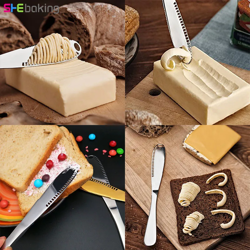 Shebaking масло Ножи из нержавеющей стали сырный ножи Варенье жидкого утварь, столовые приборы крем-скраб наборы для десерта для хлеб для тостов
