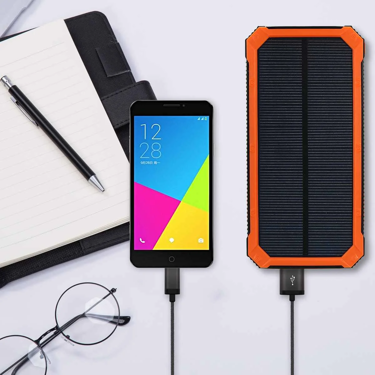 LEORY 300000mAh водонепроницаемый портативный Солнечный аккумулятор зарядное устройство двойной USB черный оранжевый зеленый желтый