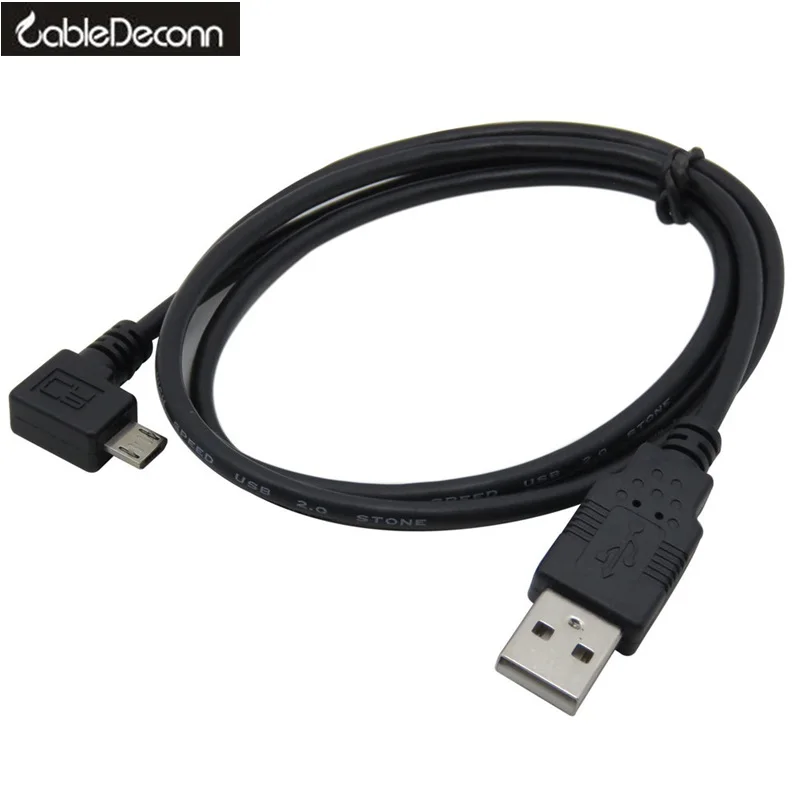 2 шт. Micro USB зарядный кабель для передачи данных левый правый угловой 90 градусов