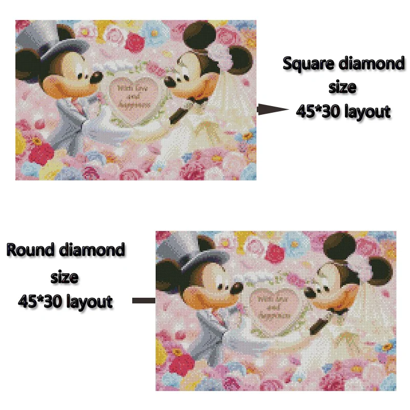 Diamond Painting Cartoon Mouse Full Round/ Square Embroidery Home Decoration 191 | Дом и сад